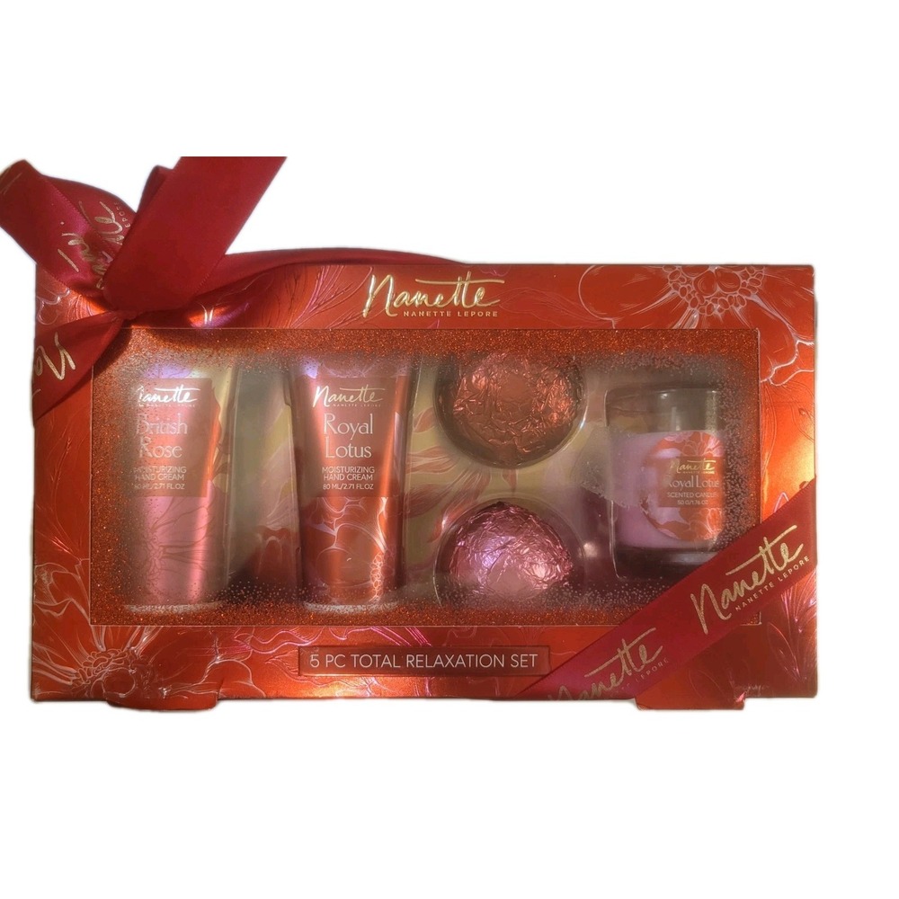 Nanette Lepore Royal Lotus/British Rose 5 Piece Relaxation Set